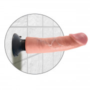 Большой реалистичный вибромассажер на присоске 9 Vibrating Cock - 24,8 см.