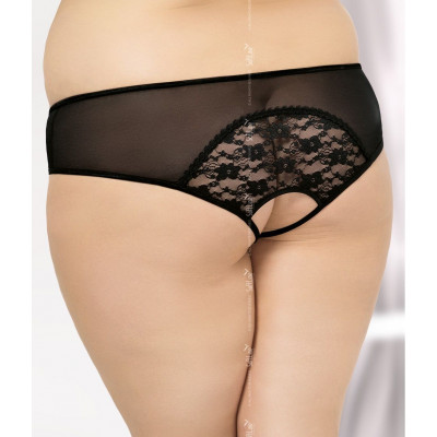 Трусики с ажурной вставкой на попке и доступом Трусики с ажурной вставкой на попке и доступом