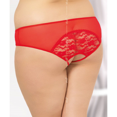 Трусики с ажурной вставкой на попке и доступом Трусики с ажурной вставкой на попке и доступом