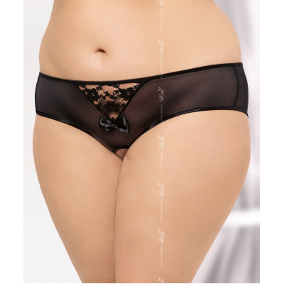 Трусики с ажурной вставкой на попке и доступом Трусики с ажурной вставкой на попке и доступом