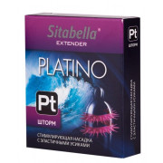 Стимулирующая насадка со спиралью из усиков Platino Шторм