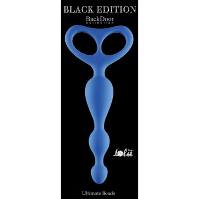 Синяя анальная цепочка Ultimate Beads - 17 см. Синяя анальная цепочка Ultimate Beads - 17 см.