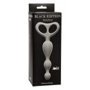 Серая анальная цепочка Ultimate Beads - 17 см.