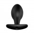 Чёрная анальная пробка с пультом управления - 8,5 см. Чёрная анальная пробка с пультом управления - 8,5 см.