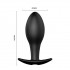 Чёрная анальная пробка с пультом управления - 8,5 см. Чёрная анальная пробка с пультом управления - 8,5 см.