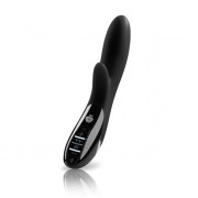 Чёрный вибромассажер c электростимуляцией Daring Danny Black Edition - 27 см.
