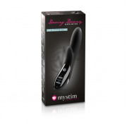 Чёрный вибромассажер c электростимуляцией Daring Danny Black Edition - 27 см.