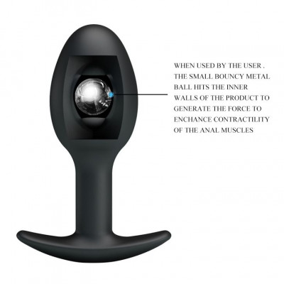 Анальный стимулятор с ограничительным основанием - 8,4 см. Анальный стимулятор с ограничительным основанием - 8,4 см.