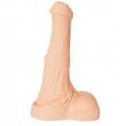 Телесный малый фаллос жеребца Коди с ароматом ванили - 20 см.