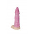 Розовый фаллоимитатор Лев с шипами на головке - 22 см. Розовый фаллоимитатор Лев с шипами на головке - 22 см.