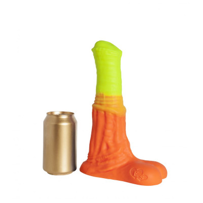 Оранжево-жёлтый фаллоимитатор Пегас Large+ - 26,5 см. Оранжево-жёлтый фаллоимитатор Пегас Large+ - 26,5 см.