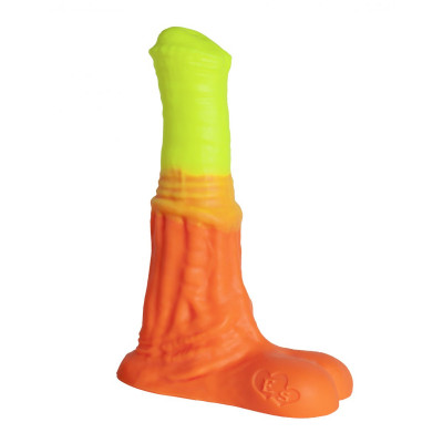 Оранжево-жёлтый фаллоимитатор Пегас Large+ - 26,5 см. Оранжево-жёлтый фаллоимитатор Пегас Large+ - 26,5 см.