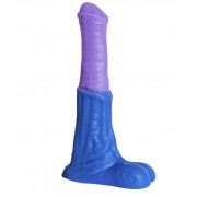 Сине-сиреневый фаллоимитатор Пегас Mini - 17 см.