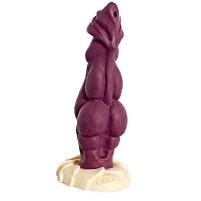 Бордовый фаллоимитатор Дракон - 22 см. Бордовый фаллоимитатор Дракон - 22 см.