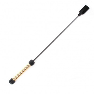 Чёрный профессиональный стек с золотистой рукоятью - 75 см. Чёрный профессиональный стек с золотистой рукоятью - 75 см.