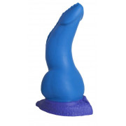 Синий фаллоимитатор Дракон Эглан Large - 26 см.