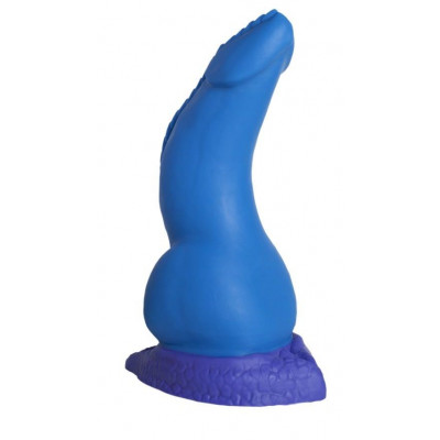 Синий фаллоимитатор Дракон Эглан Large - 26 см. Синий фаллоимитатор Дракон Эглан Large - 26 см.