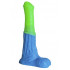 Зелёно-голубой фаллоимитатор Пегас Medium - 24 см. Зелёно-голубой фаллоимитатор Пегас Medium - 24 см.