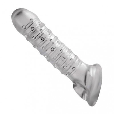 Утолщающая ребристая насадка на пенис Утолщающая ребристая насадка на пенис