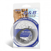 Утяжка на пенис с поводком Snap Cock Ring With 12 Leash