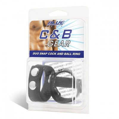 Утяжка на пенис с клёпками Duo Snap Cock And Ball Ring Утяжка на пенис с клёпками Duo Snap Cock And Ball Ring