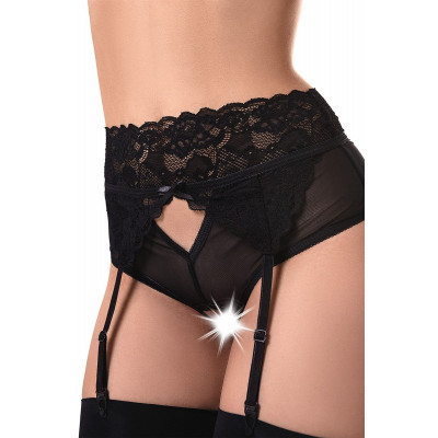 Эротические кружевные трусики-пояс c высокой посадкой Iveta Эротические кружевные трусики-пояс c высокой посадкой Iveta