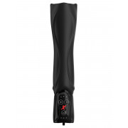 Черный вибромастурбатор-ротатор Vibrating Roto-Teazer