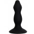 Чёрная анальная пробка с полостями для сжатия и легкого введения - 11 см. Чёрная анальная пробка с полостями для сжатия и легкого введения - 11 см.