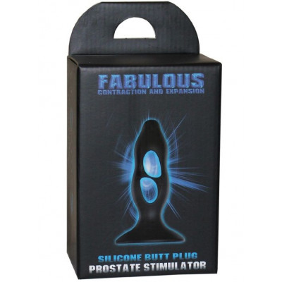 Чёрная анальная пробка с полостями для сжатия и легкого введения - 11 см. Чёрная анальная пробка с полостями для сжатия и легкого введения - 11 см.