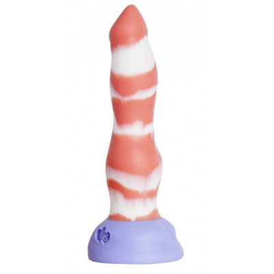 Красно-белый фаллоимитатор Лис Large - 26 см. Красно-белый фаллоимитатор Лис Large - 26 см.