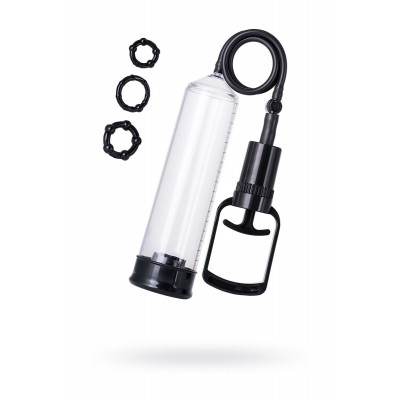 Вакуумная помпа A-toys с уплотнителем и эрекционными кольцами Вакуумная помпа A-toys с уплотнителем и эрекционными кольцами