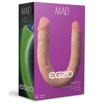 Двусторонний фаллоимитатор из cyberskin Mad Pepper - 47 см. Двусторонний фаллоимитатор из cyberskin Mad Pepper - 47 см.