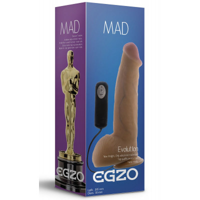 Реалистичный вибратор на присоске Mad Oscar - 20,5 см. Реалистичный вибратор на присоске Mad Oscar - 20,5 см.