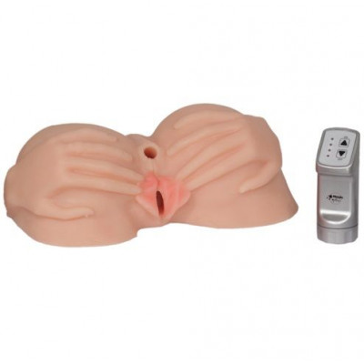 Вагина с виброяйцом на выносным пульте управления вибрацией Вагина с виброяйцом на выносным пульте управления вибрацией