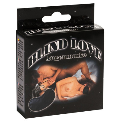 Чёрная маска на глаза на резинке Blind Love Чёрная маска на глаза на резинке Blind Love