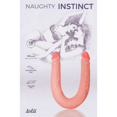 Двусторонний фаллоимитатор Naughty Instinct - 44 см. Двусторонний фаллоимитатор Naughty Instinct - 44 см.