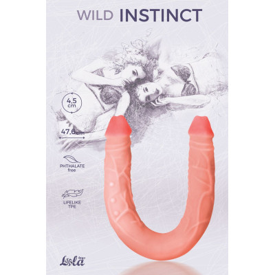 Двусторонний фаллоимитатор Wild Instinct - 47,6 см. Двусторонний фаллоимитатор Wild Instinct - 47,6 см.