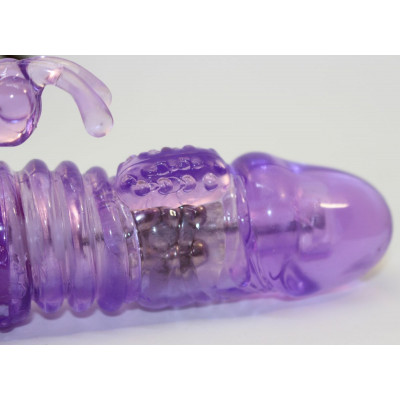 Фиолетовый виброкомпьютер с ротацией и режимом Up Down - 23,5 см. Фиолетовый виброкомпьютер с ротацией и режимом Up Down - 23,5 см.