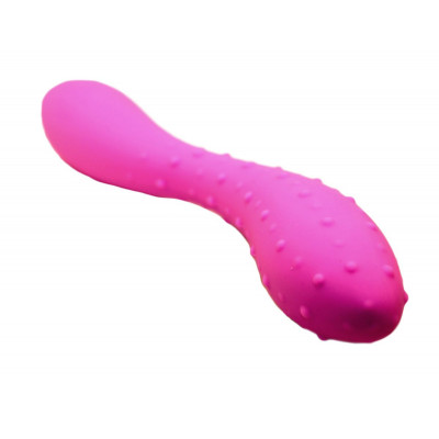 Розовый фаллоимитатор с двумя разными поверхностями - 20 см. Розовый фаллоимитатор с двумя разными поверхностями - 20 см.
