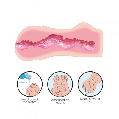 Мастурбатор-вагина с эффектом лубрикации Мастурбатор-вагина с эффектом лубрикации
