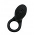 Чёрное эрекционное виброкольцо со стимулятором клитора Cobra Чёрное эрекционное виброкольцо со стимулятором клитора Cobra