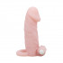 Телесная насадка с клиторальным стимулятором - 15 см. Телесная насадка с клиторальным стимулятором - 15 см.