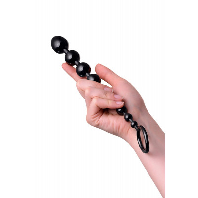Черная анальная цепочка A-toys - 28,3 см. Черная анальная цепочка A-toys - 28,3 см.
