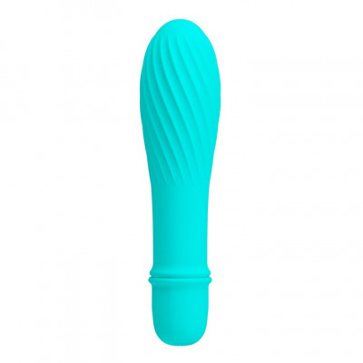 Мятный вибратор Solomon с бороздками - 12,3 см. Мятный вибратор Solomon с бороздками - 12,3 см.