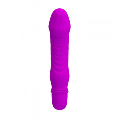 Фиолетовый мини-вибратор Stev -13,5 см. Фиолетовый мини-вибратор Stev -13,5 см.