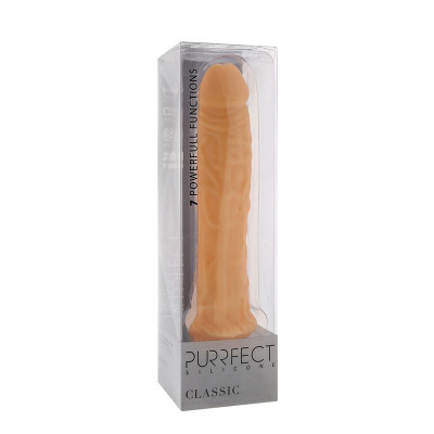 Телесный вибратор-реалистик PURRFECT SILICONE CLASSIC 8.5INCH - 21,5 см. Телесный вибратор-реалистик PURRFECT SILICONE CLASSIC 8.5INCH - 21,5 см.
