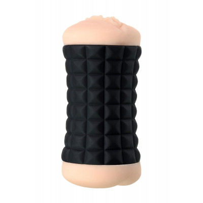 Двухсторонний мастурбатор JOS JANICE в черном цилиндре Двухсторонний мастурбатор JOS JANICE в черном цилиндре