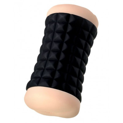 Двухсторонний мастурбатор JOS JANICE в черном цилиндре Двухсторонний мастурбатор JOS JANICE в черном цилиндре