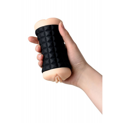 Двухсторонний мастурбатор JOS JANICE в черном цилиндре Двухсторонний мастурбатор JOS JANICE в черном цилиндре