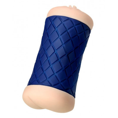 Двухсторонний мастурбатор JOS LULU в синем цилиндре Двухсторонний мастурбатор JOS LULU в синем цилиндре